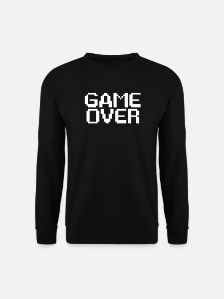 Fin de partie de jeu style retro - GAME OVER - Sweat-shirt Unisexe - noir