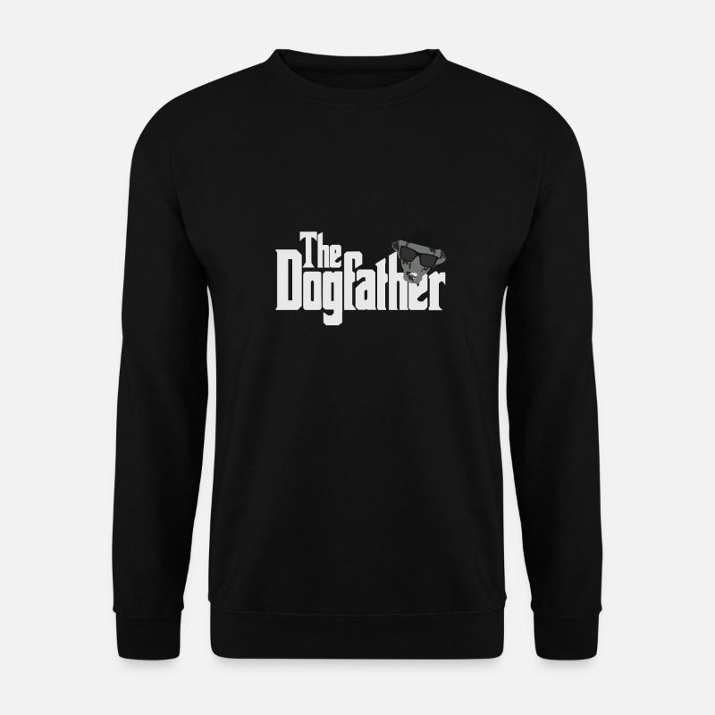 The Dogfather Hunde Shirt Hundeliebhaber Geschenk - Unisex Pullover - Schwarz