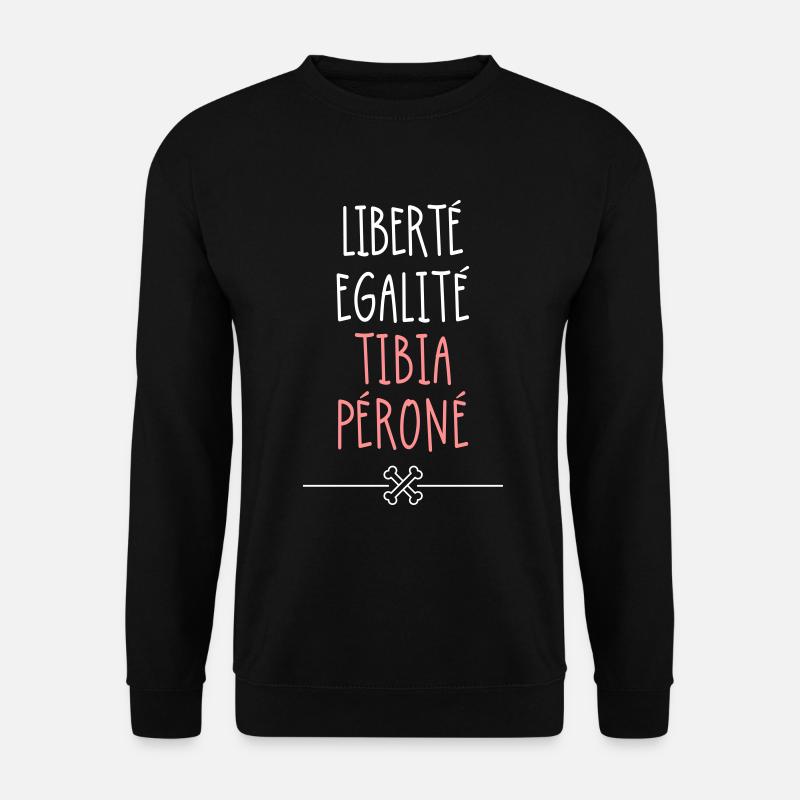 Liberté Tibia Péroné - Sweat-shirt Unisexe - noir