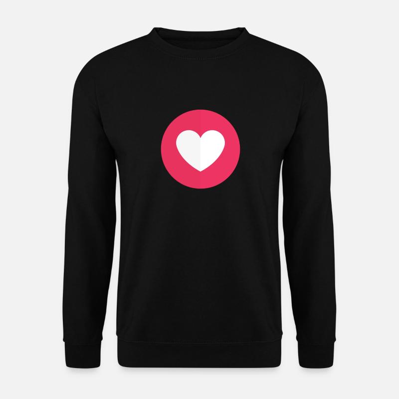 facebook heart - Unisex Sweatshirt - black
