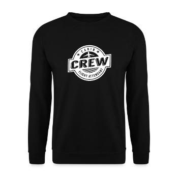 Équipage de cabine, préposé de vol Métier Aviation - Sweat-shirt Unisexe - noir - Devant - Alina (178cm) & Michal (187cm)