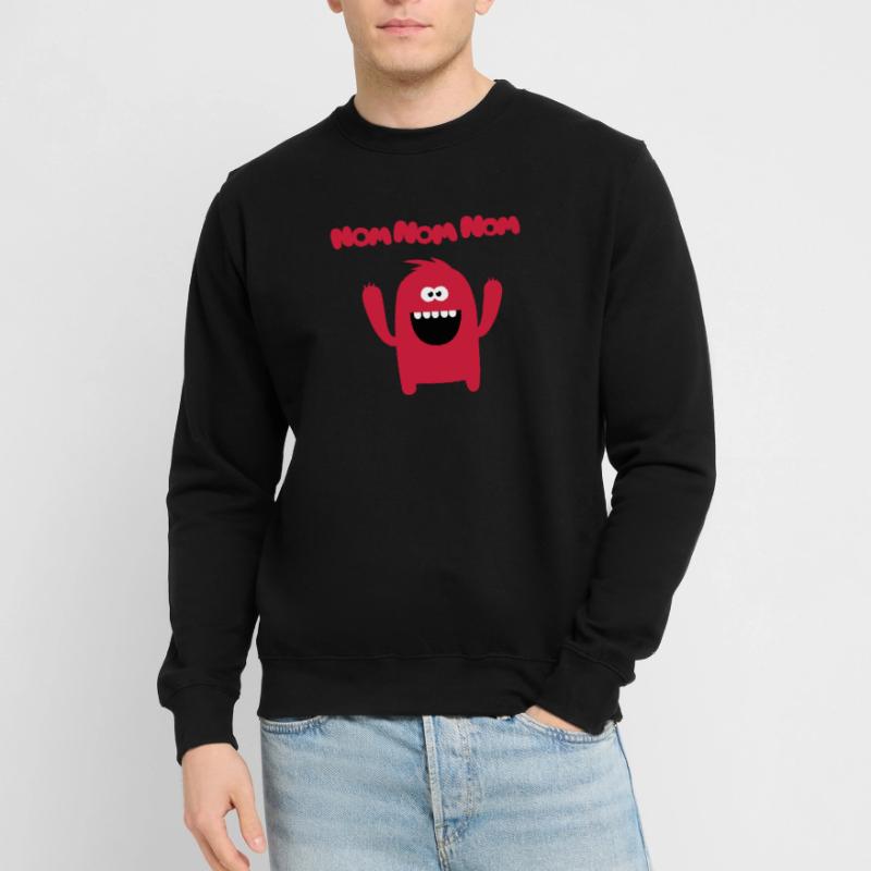 Om nom nom nom - monstre Sweat-shirt Unisexe