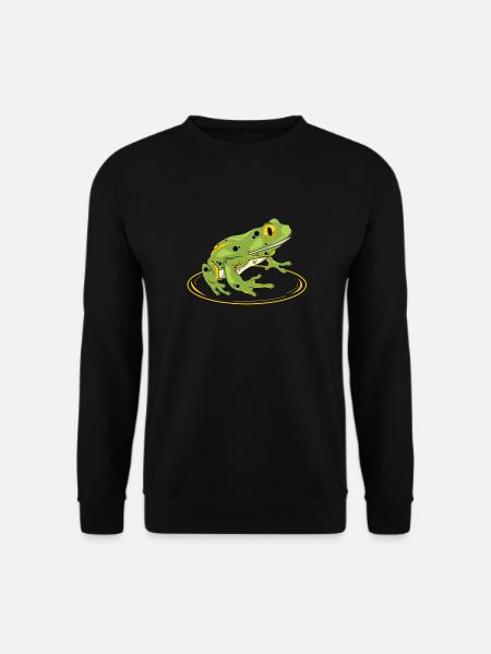 Frosch - Frog - Kröte - Unisex Pullover - Schwarz