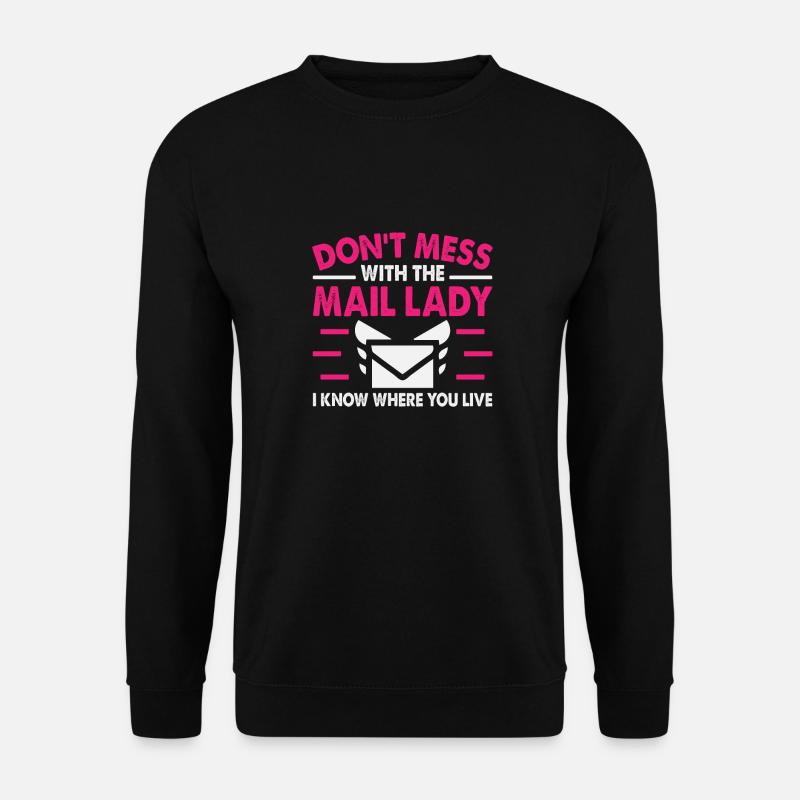 Postbote Postbotin Post Briefträger - Unisex Pullover - Schwarz