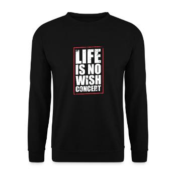 Denglish saying - Unisex Sweatshirt - black - Front - Alina (178cm) & Michal (187cm)
