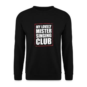 Denglish saying - Unisex Sweatshirt - black - Front - Alina (178cm) & Michal (187cm)