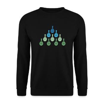 Funny Padel Racket Design for Padel Tennis Sp - Unisex Sweatshirt - black - Front - Alina (178cm) & Michal (187cm)