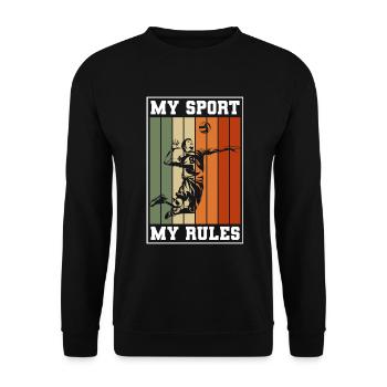 Équipe Sport Volley Block - Sweat-shirt Unisexe - noir - Devant - Alina (178cm) & Michal (187cm)