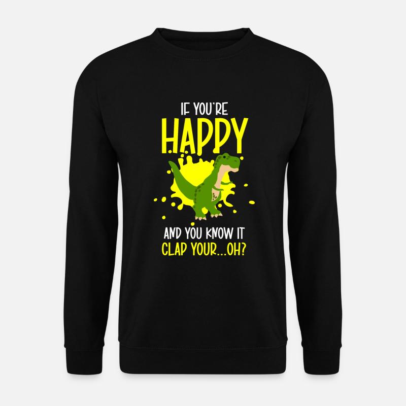 T-Rex Dinos Fossil - Unisex Pullover - Schwarz