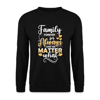 Liebe Party Opa und Oma - Unisex Pullover - Schwarz - Vorne - Alina (178cm) & Michal (187cm)