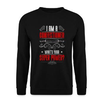 Pastry Shop Cupcake Muffin Chocolate - Unisex Sweatshirt - black - Front - Alina (178cm) & Michal (187cm)