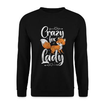 Wald Füchse Weisheit - Unisex Pullover - Schwarz - Vorne - Alina (178cm) & Michal (187cm)