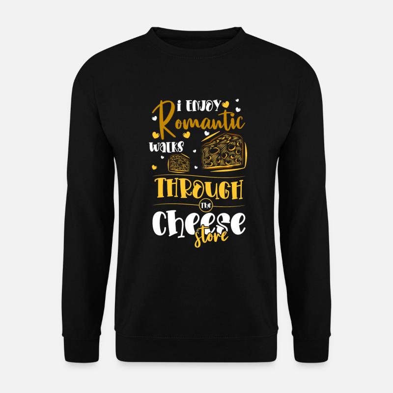 Cheese Lover Cheddar Parmesan Cheesecake - Unisex Sweatshirt - black