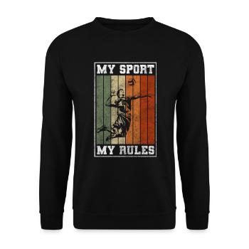 Volleyball Player Training Beach Volleyball - Unisex Sweatshirt - black - Front - Alina (178cm) & Michal (187cm)