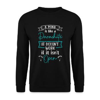 Parachutisme Jump Base Jump - Sweat-shirt Unisexe - noir - Devant - Alina (178cm) & Michal (187cm)