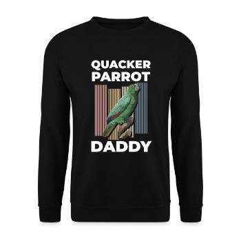Ara Des Oiseaux, Bec, Cacatoès - Sweat-shirt Unisexe - noir - Devant - Alina (178cm) & Michal (187cm)