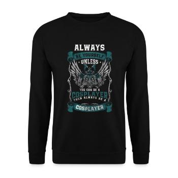 Costume Kawaii Japan Art - Unisex Sweatshirt - black - Front - Alina (178cm) & Michal (187cm)