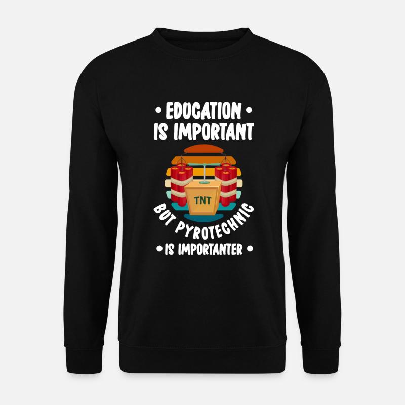 Pyro Stadion Fußball Fanblock - Unisex Pullover - Schwarz