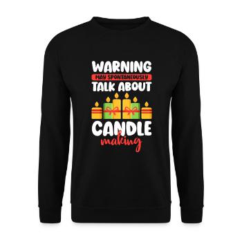 Candle Light Partner Romance - Unisex Sweatshirt - black - Front - Alina (178cm) & Michal (187cm)