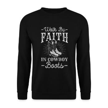 Cowboy Law Bandits Brave - Sweat-shirt Unisexe - noir - Devant - Alina (178cm) & Michal (187cm)