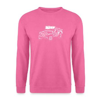 4x4 / Jeep SUV 02_wei ß - Sweat-shirt Unisexe - rose - Devant