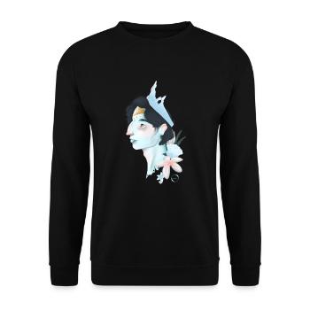 prince de glace (Ise) - Sweat-shirt Unisexe - noir - Devant - Alina (178cm) & Michal (187cm)