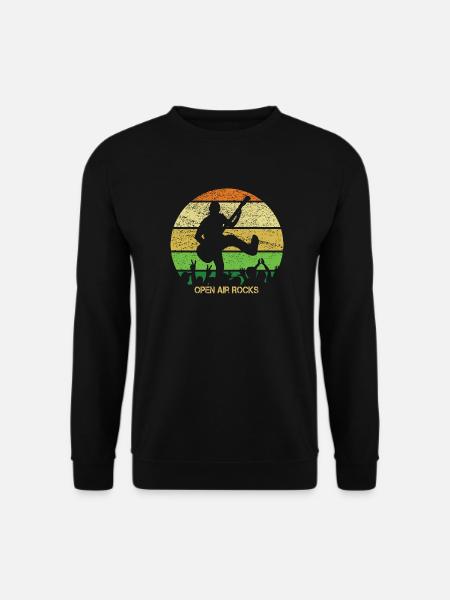 Open Air Rocks - Gitarrist - Unisex Pullover - Schwarz
