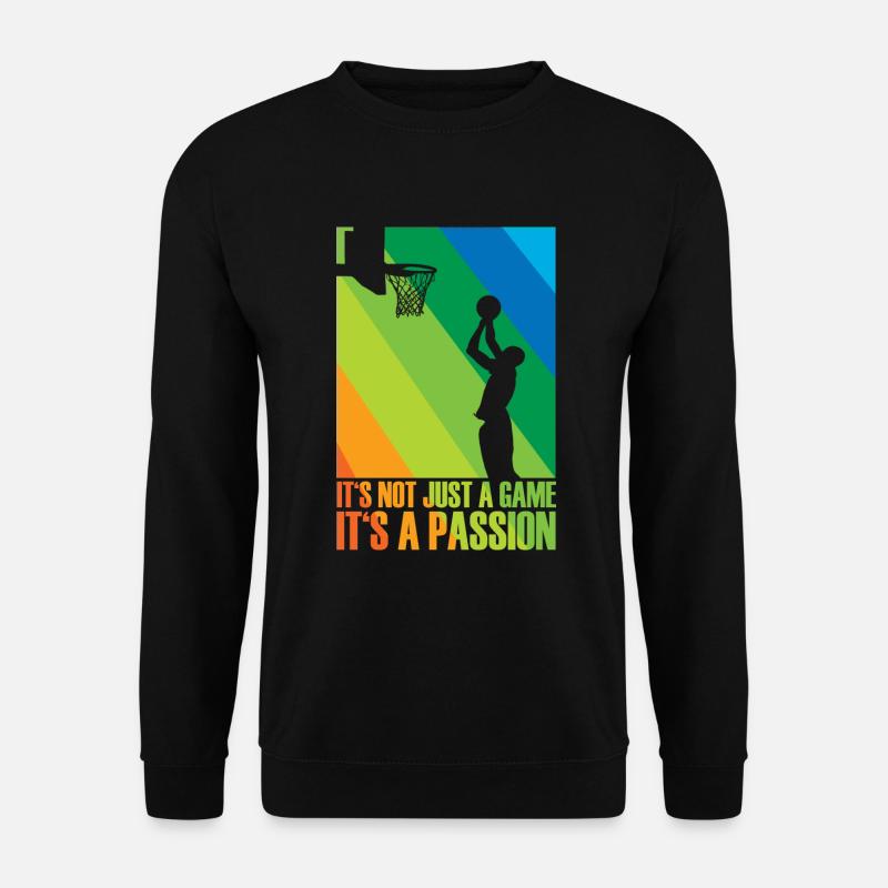 Basketballer Sportler Spieler Geschenkidee - Unisex Pullover - Schwarz