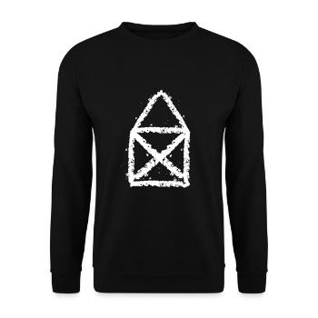 Craie Maison de Saint-Nicolas - Sweat-shirt Unisexe - noir - Devant - Alina (178cm) & Michal (187cm)