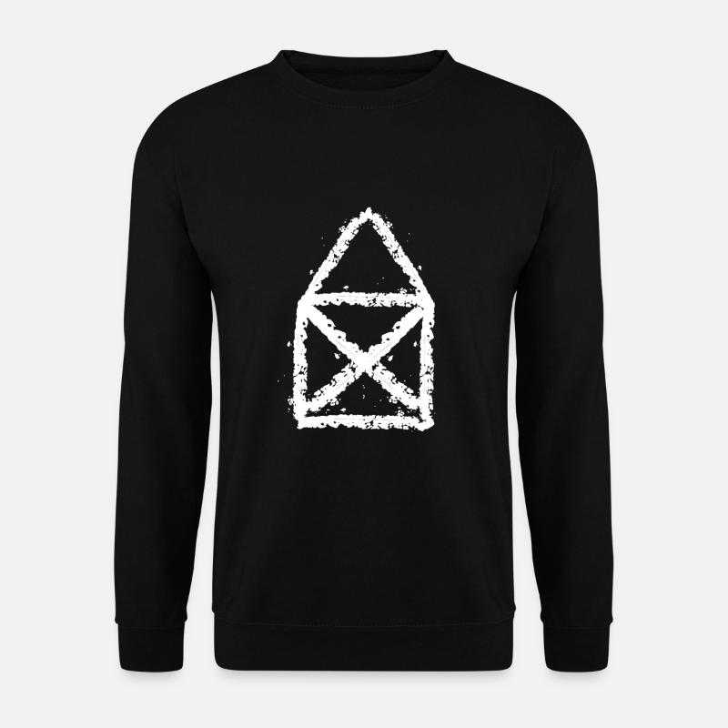 Craie Maison de Saint-Nicolas - Sweat-shirt Unisexe - noir