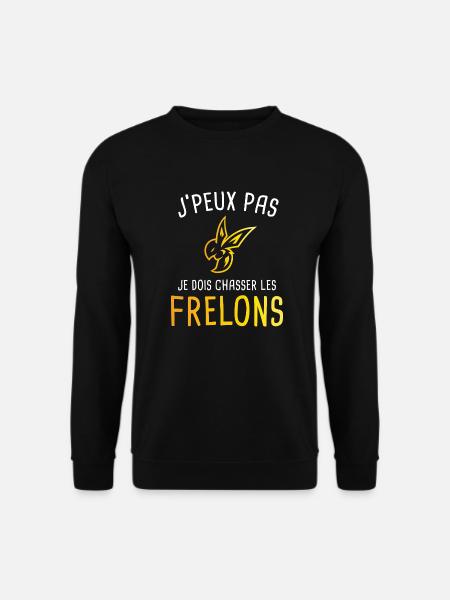 Chasseur de frelons / Insecte / J'peux pas humour - Sweat-shirt Unisexe - noir