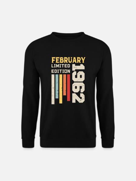 Februar 1962 - Februar 1962 Geburtstagsgeschenk - Unisex Pullover - Schwarz