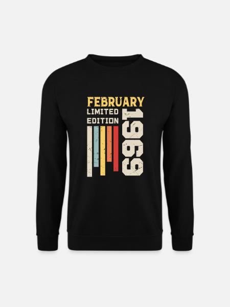 Février 1969 - Cadeau anniversaire Février 1969 - Sweat-shirt Unisexe - noir