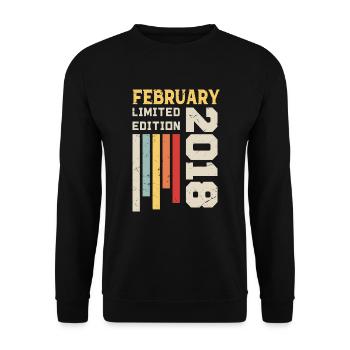 February 2018 - Birthday gift February 2018 - Unisex Sweatshirt - black - Front - Alina (178cm) & Michal (187cm)