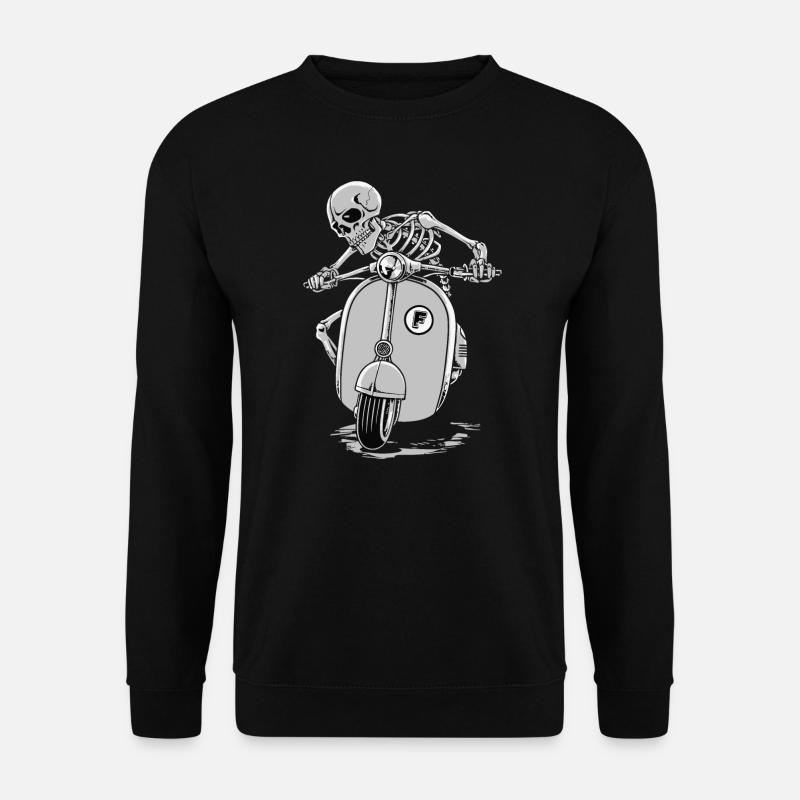 Moto Skull - Unisex Sweatshirt - black