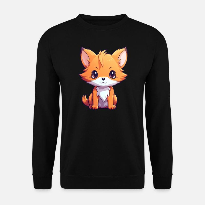 Fox Anime - Unisex Sweatshirt - black
