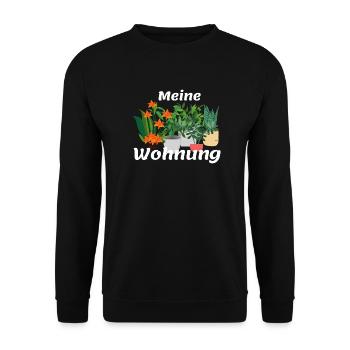 Pflanzen Wohnung Wald Grün Photosynthese O2 - Unisex Pullover - Schwarz - Vorne - Alina (178cm) & Michal (187cm)