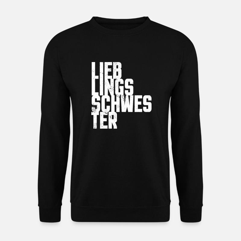 Beste Lieblings Schwester Geschenk für Geschwister - Unisex Pullover - Schwarz