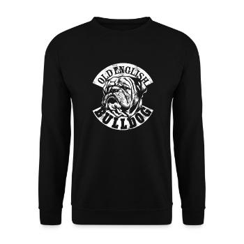 Old English Bulldog - Unisex Sweatshirt - black - Front - Alina (178cm) & Michal (187cm)