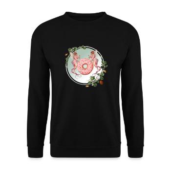 Donut Fairies - Unisex Pullover - Schwarz - Vorne - Alina (178cm) & Michal (187cm)