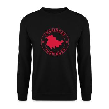 Thüringen Design - Sweat-shirt Unisexe - noir - Devant - Alina (178cm) & Michal (187cm)