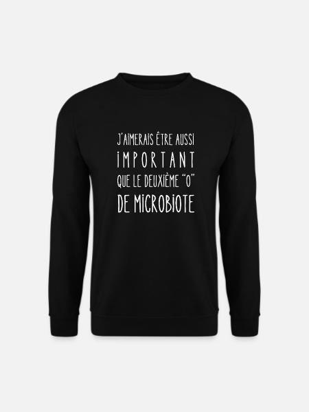 deuxième o de microbiote - Sweat-shirt Unisexe - noir