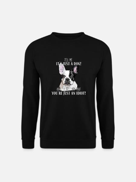 FRANZÖSISCHE BULLDOGGE - FRENCH BULLDOG JUST DOG - Unisex Pullover - Schwarz