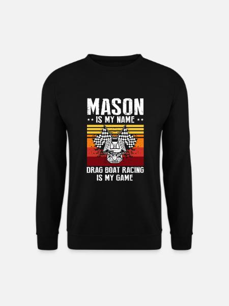 Drag Boot Design für Rennbootfahrer - Unisex Pullover - Schwarz