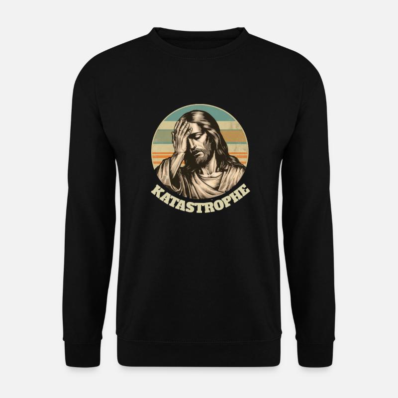 Jesus Katastrophe Ostern Geschenk - Unisex Pullover - Schwarz