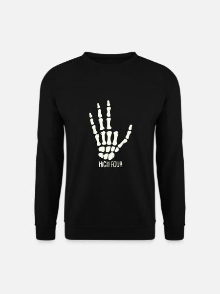 High Four - Finger Amputiert - Amputation - Unisex Pullover - Schwarz