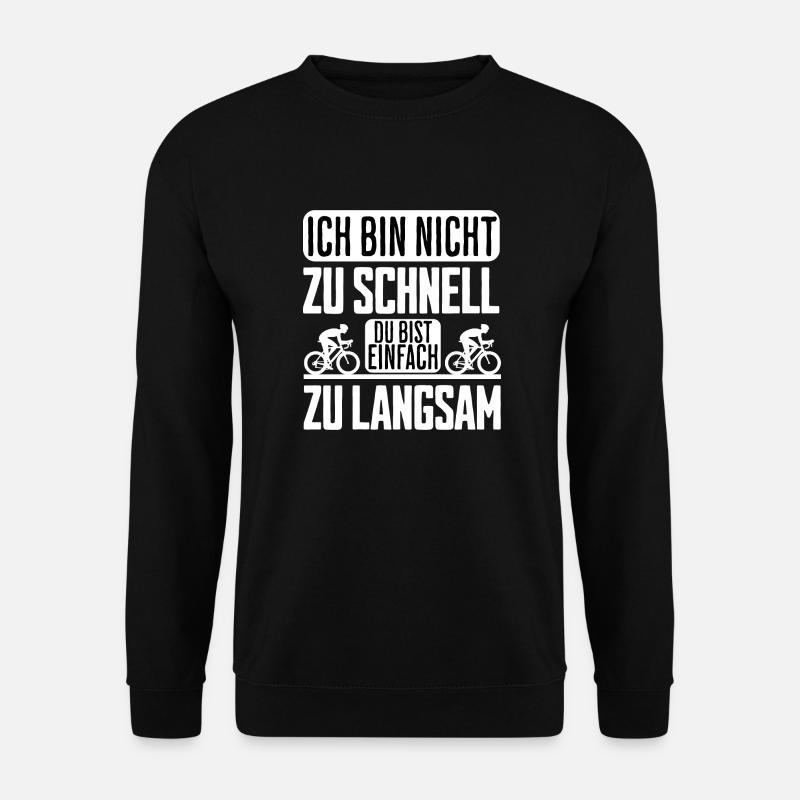 Fahrradfahrer | Rennradfahrer Geschenk | lustig - Unisex Pullover - Schwarz