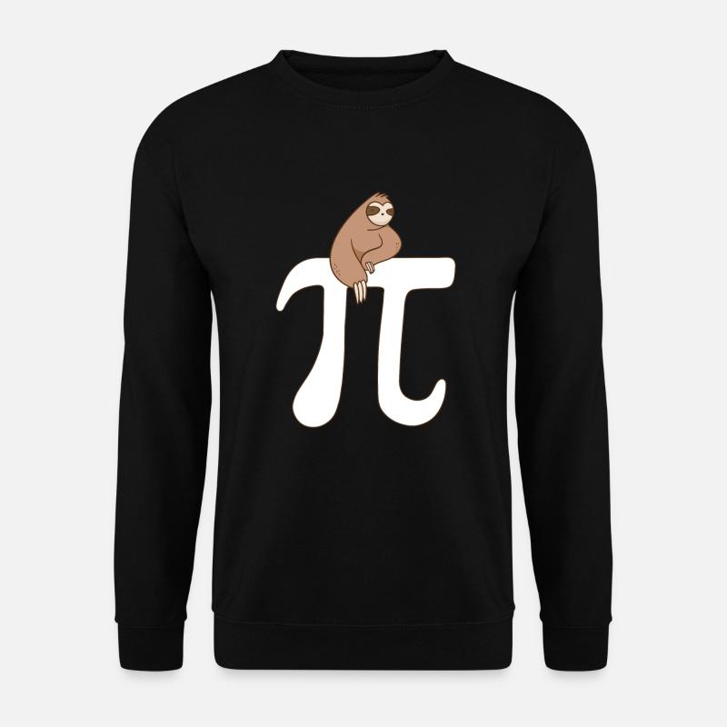 Math Sloth Pi - Unisex Sweatshirt - black