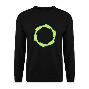 Fireball - Unisex Sweatshirt - black - Front - Alina (178cm) & Michal (187cm)