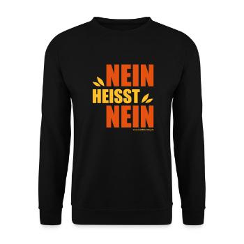 NEIN - Unisex Pullover - Schwarz - Vorne - Alina (178cm) & Michal (187cm)